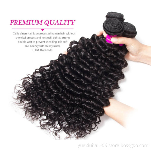 Brazilian Hair China Suppliers, Peruvian Deep Curly Wavy Hair Crochet Braids With Human Hair with Lace Frontal Cl